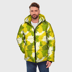 Куртка зимняя мужская Желто-зеленый камуфляж, цвет: 3D-светло-серый — фото 2