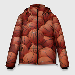 Мужская зимняя куртка Узор с баскетбольными мячами