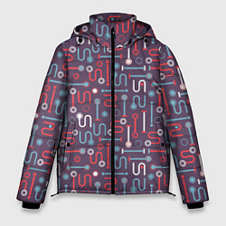 Куртка зимняя мужская Геометрические детальки, цвет: 3D-светло-серый