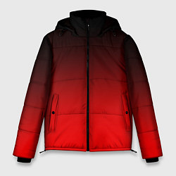 Мужская зимняя куртка Градиент: от черного до ярко-красного