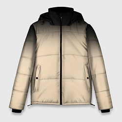 Мужская зимняя куртка Градиент: от черного к телесному