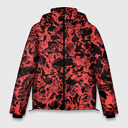 Мужская зимняя куртка Каменная текстура коралловый