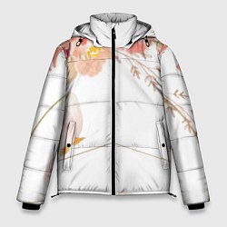 Куртка зимняя мужская Make love - not war, цвет: 3D-черный