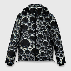 Куртка зимняя мужская Пузыри и отражение, цвет: 3D-светло-серый