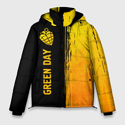 Куртка зимняя мужская Green Day - gold gradient по-вертикали, цвет: 3D-черный