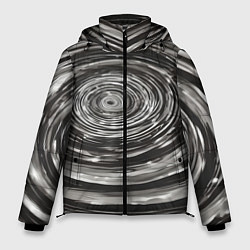 Мужская зимняя куртка Круги бесконечности в космосе