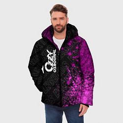 Куртка зимняя мужская Ozzy Osbourne rock legends по-вертикали, цвет: 3D-черный — фото 2