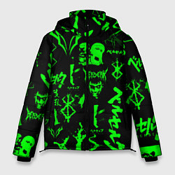 Куртка зимняя мужская Berserk neon green, цвет: 3D-черный