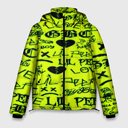 Куртка зимняя мужская Lil peep кислотный стиль, цвет: 3D-красный