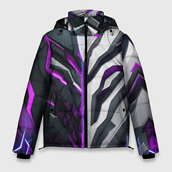 Куртка зимняя мужская Броня адская и райская фиолетовая, цвет: 3D-черный