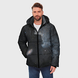 Куртка зимняя мужская Бесконечная вселенная, цвет: 3D-светло-серый — фото 2
