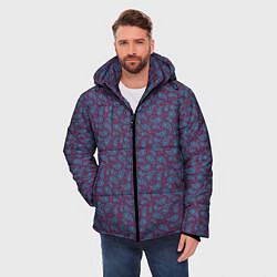 Куртка зимняя мужская Пейсли узор, цвет: 3D-светло-серый — фото 2