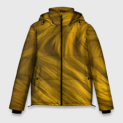 Мужская зимняя куртка Текстура желтой шерсти