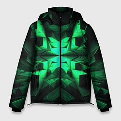 Мужская зимняя куртка Абстрактное погружение в зелень