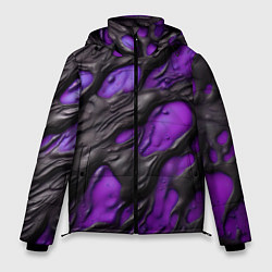 Мужская зимняя куртка Фиолетовая текучая субстанция