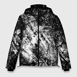 Мужская зимняя куртка Зимний лес узоры