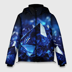 Мужская зимняя куртка Синие прозрачные алмазы