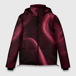 Куртка зимняя мужская Бордовый шелк, цвет: 3D-черный