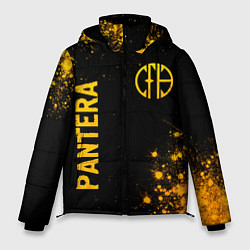 Куртка зимняя мужская Pantera - gold gradient вертикально, цвет: 3D-черный