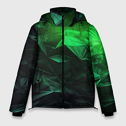 Мужская зимняя куртка Глубина зеленого абстракции