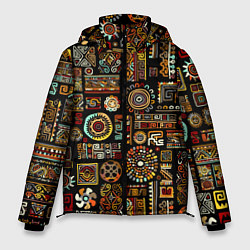 Мужская зимняя куртка Африканский этнический орнамент
