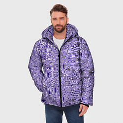 Куртка зимняя мужская Лабиринт из знаков препинания, цвет: 3D-светло-серый — фото 2
