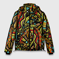 Мужская зимняя куртка Африканская живопись