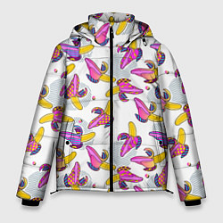 Куртка зимняя мужская Разноцветный банан, цвет: 3D-черный