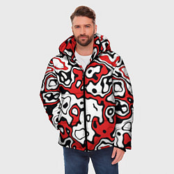 Куртка зимняя мужская Агрессивный яркий камуфляж, цвет: 3D-черный — фото 2