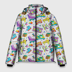 Куртка зимняя мужская Ностальгия 90 ретро, цвет: 3D-светло-серый