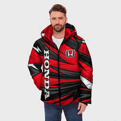 Куртка зимняя мужская Red sport - honda, цвет: 3D-черный — фото 2