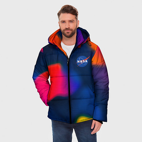 Мужская зимняя куртка Nasa gradient sportcolor / 3D-Черный – фото 3