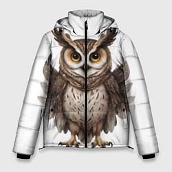 Куртка зимняя мужская Совушка с крыльями, цвет: 3D-черный