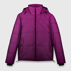Куртка зимняя мужская Вишневый и черный градиент, цвет: 3D-светло-серый