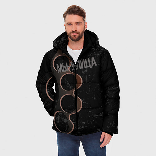 Мужская зимняя куртка Мы с улицы / 3D-Черный – фото 3