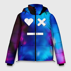 Куртка зимняя мужская Love death and robots serial gradient, цвет: 3D-черный