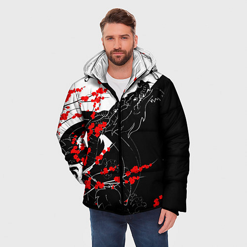 Мужская зимняя куртка Tokyo Dragon / 3D-Светло-серый – фото 3