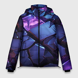 Мужская зимняя куртка Фиолетовые неоновые плиты