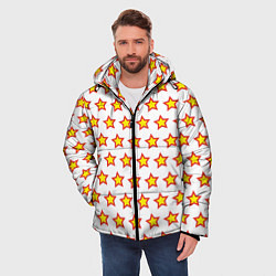 Куртка зимняя мужская Звезды защитника, цвет: 3D-светло-серый — фото 2