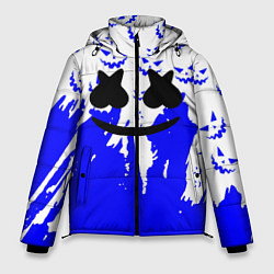 Куртка зимняя мужская Marshmello dj blue pattern music band, цвет: 3D-светло-серый