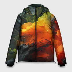 Мужская зимняя куртка Взрыв оранжевой краски