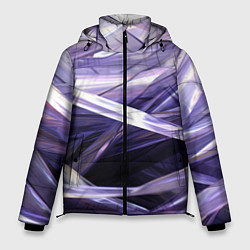 Мужская зимняя куртка Фиолетовые прозрачные полосы