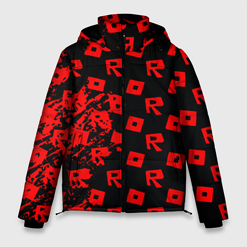 Мужская зимняя куртка Roblox краски гейм мобайл / 3D-Красный – фото 1