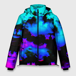 Куртка зимняя мужская Marshmello neon space, цвет: 3D-черный