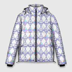 Куртка зимняя мужская Криптовалюта Ethereum на белом, цвет: 3D-черный