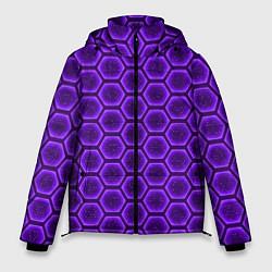 Мужская зимняя куртка Энергетический щит - фиолетовый