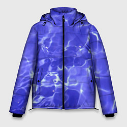 Мужская зимняя куртка Синяя вода текстура