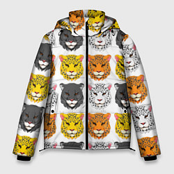 Мужская зимняя куртка Дикие цветные кошки