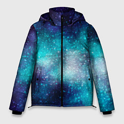 Куртка зимняя мужская Космические туманности, цвет: 3D-красный