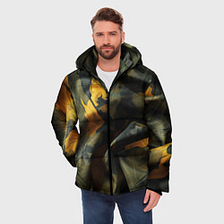 Куртка зимняя мужская Релистичный камуфляж, цвет: 3D-черный — фото 2